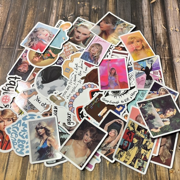 5for$10 Cute Singer Taylor Swift Vibrant 50Pc Album Stickers Notebooks & More - Picture 4 of 4